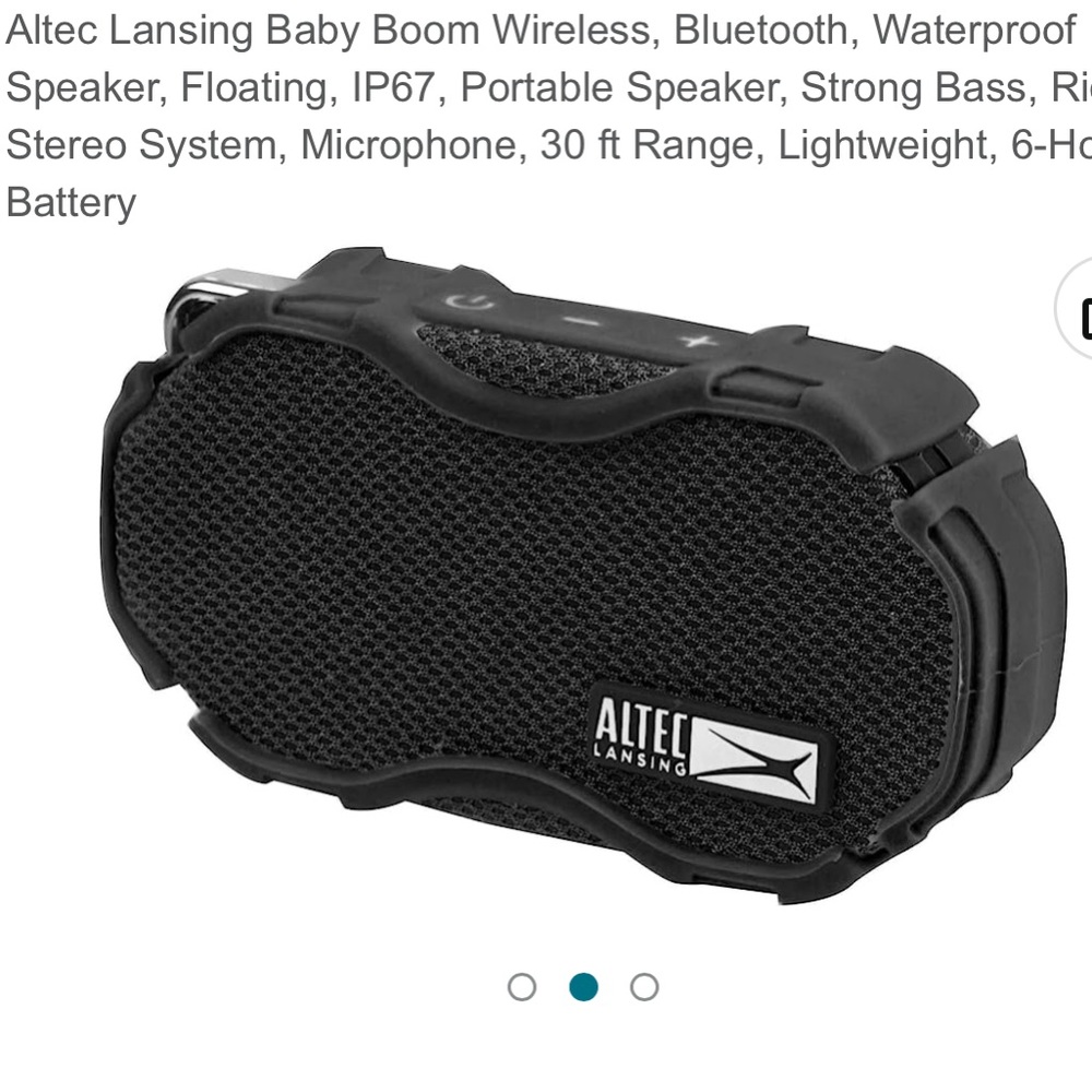 Altec Lancing Bluetooth Wireless Portable Speaker